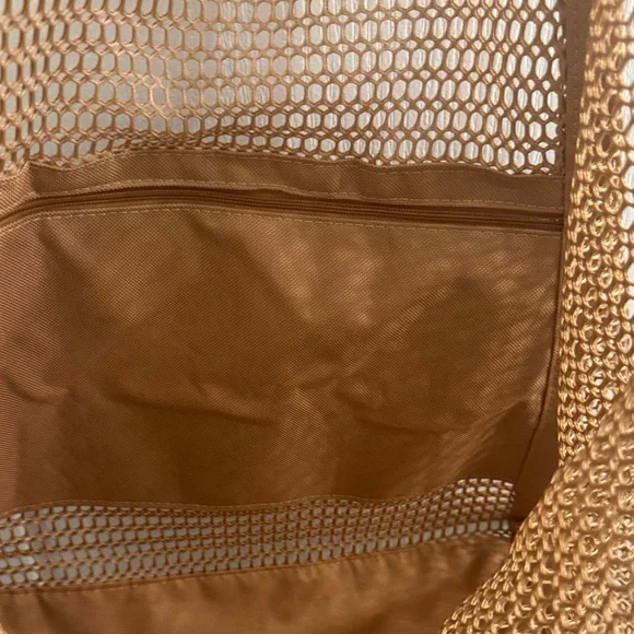 Brown and Green Bran NWOT Mesh Tote Bags - Picture 2 of 4